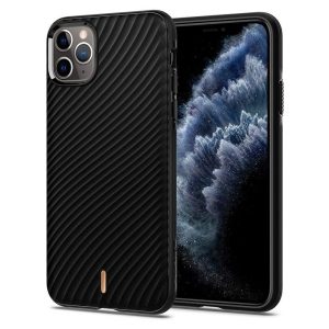 Spigen Ciel Wave Shell iPhone 11 Pro Max hátlap, tok, fekete