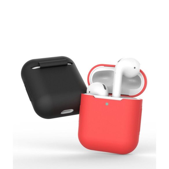 Tech-Protect Icon Apple Airpods szilikon tok, fekete