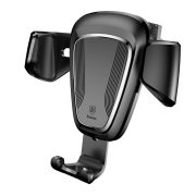   Baseus Gravity Car Mount Air Vent univerzális autós telefon tartó, 4-6 colos eszközökre, fekete