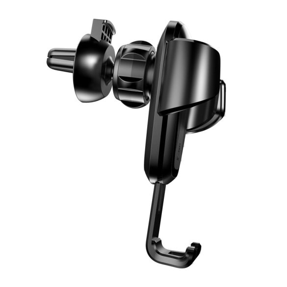 Baseus Gravity Car Mount Air Vent univerzális autós telefon tartó, 4-6 colos eszközökre, fekete