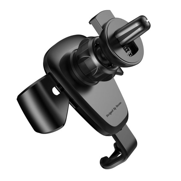 Baseus Gravity Car Mount Air Vent univerzális autós telefon tartó, 4-6 colos eszközökre, fekete