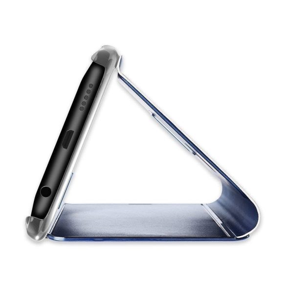 Clear View Case cover Huawei Y6 (2019) oldalra nyíló tok, fekete