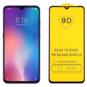 Xiaomi Redmi Note 9 5G, 5D Full Glue teljes kijelzős edzett üvegfólia, 9H keménységű, fekete