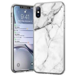 Wozinsky Marble cover Samsung Galaxy Note 10 Lite márvány mintás hátlap, tok, fehér