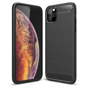 Carbon Case Flexible iPhone 11 Pro hátlap, tok, fekete