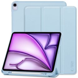   Tech-Protect Sc Pen iPad Air 13 (2024) oldalra nyíló okos tok, érintőceruza tartóval, világoskék