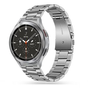 Tech-Protect Stainless Samsung Galaxy Watch 4 40/42/44/46mm fém óraszíj, ezüst