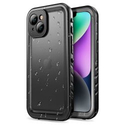   Tech-Protect Shellbox IP68 iPhone 14 vízálló, ütésálló előlap+hátlap, tok, fekete