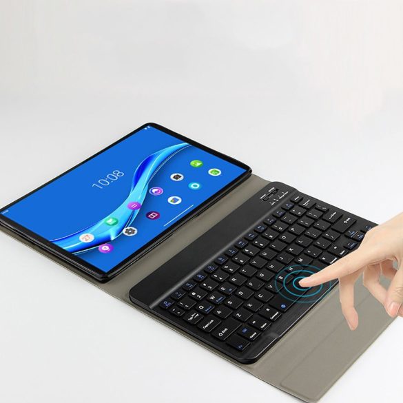 Tech-Protect Smartcase + Keyboard Lenovo Tab M10 10.1 3rd Gen TB-328 oldalra nyíló okos tok, billentyűzettel, fekete