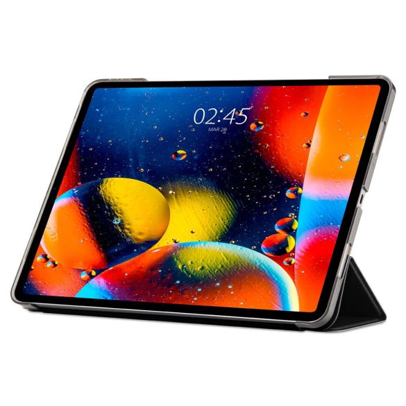 Spigen Smart Fold iPad Pro 12.9" (2021) oldalra nyíló smart tok, fekete