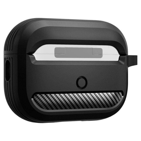 Spigen Rugged Armor Apple Airpods Pro 1 / 2 ütésálló tok, fekete