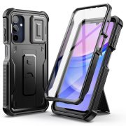   Tech-Protect Kevlar Cam+ Samsung Galaxy A15 4G/5G ütésálló előlap+hátlap, tok, fekete