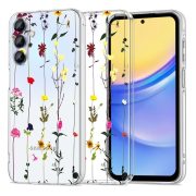   Tech-Protect Flexair Garden Floral Samsung Galaxy A55 5G szilikon hátlap, tok, mintás-átlátszó