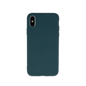 Samsung Galaxy S10 Lite/A91 Matt TPU szilikon hátlap, tok, sötét zöld