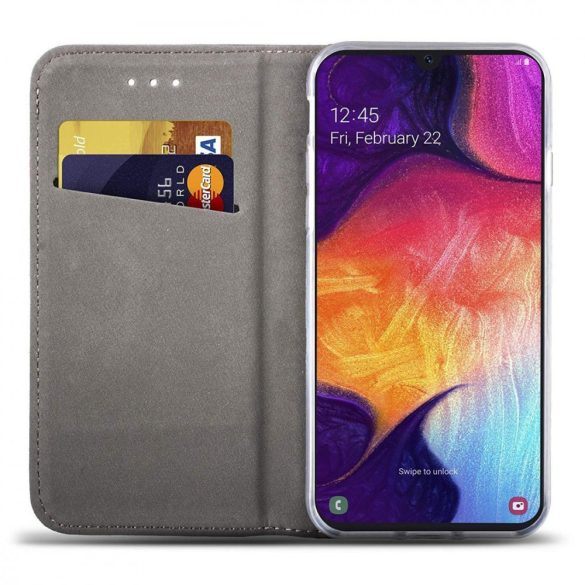 Smart Magnet Samsung Galaxy A71 oldalra nyíló tok, piros