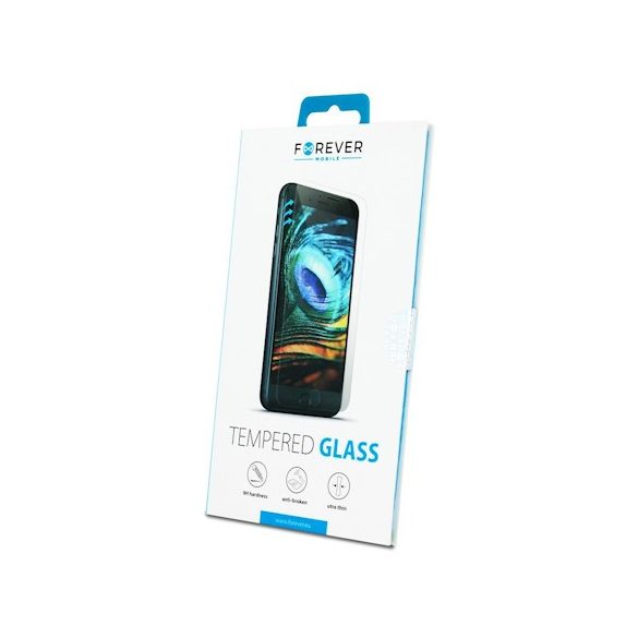 Forever Huawei P40 Lite E/Y7P 2.5D teljes kijelzős edzett üvegfólia (tempered glass), 9H keménységű, fehér