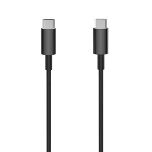 Setty USB-C/USB-C töltőkábel, 3A, 1m, fekete