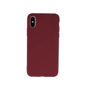 Xiaomi Redmi 9T/9 Power/Poco M3 Matt TPU szilikon hátlap, tok, bordó