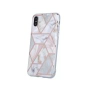   Geometric Marmur Case Xiaomi Redmi 9T/9 Power/Poco M3 hátlap, tok, rózsaszín