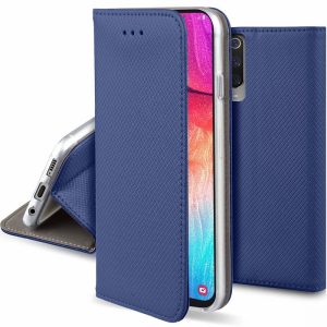 Smart Magnet Xiaomi Redmi Note 10/Note 10S oldalra nyíló tok, sötétkék