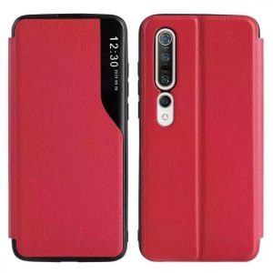 Eco Leather View Case 2 Samsung Galaxy A72/A72 5G oldalra nyíló tok piros