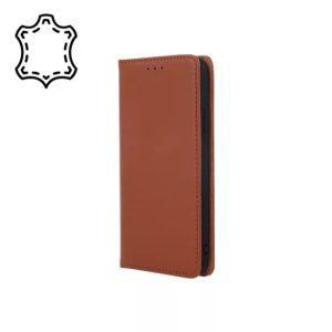 Genuine Leather Smart Pro Samsung Galaxy A53 5G eredeti bőr oldalra nyíló tok, barna