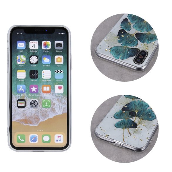 Gold Glam Leaves Case Xiaomi 12 5G/12X 5G/12S 5G 5G hátlap, tok, mintás, színes