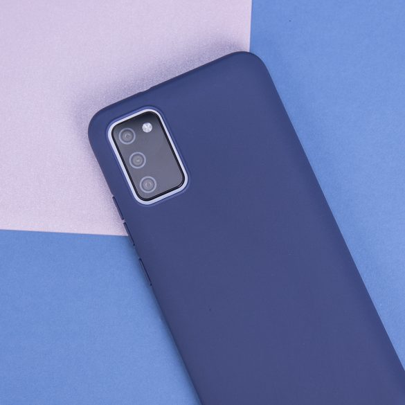 Samsung Galaxy A34 5G Matt TPU szilikon hátlap, tok, sötétkék