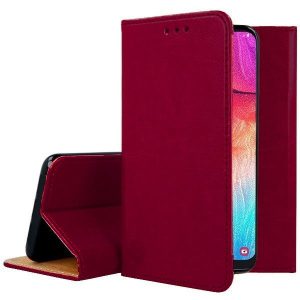 Smart Magnetic Xiaomi Redmi Note 13 5G oldalra nyíló tok, bordó