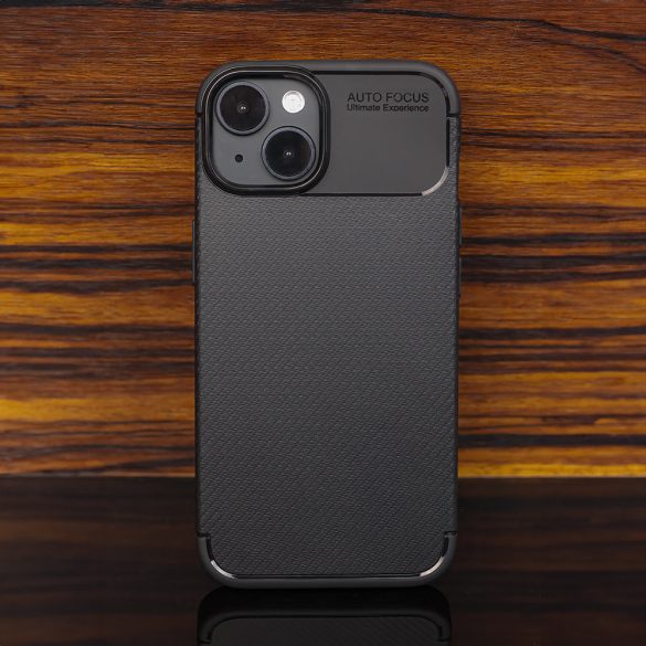 Carbon Premium Case iPhone 11 hátlap, tok, fekete