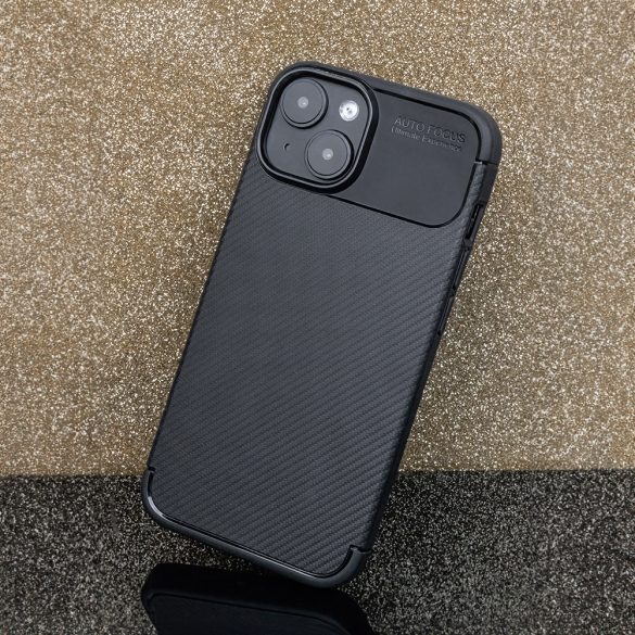 Carbon Premium Case iPhone 11 hátlap, tok, fekete