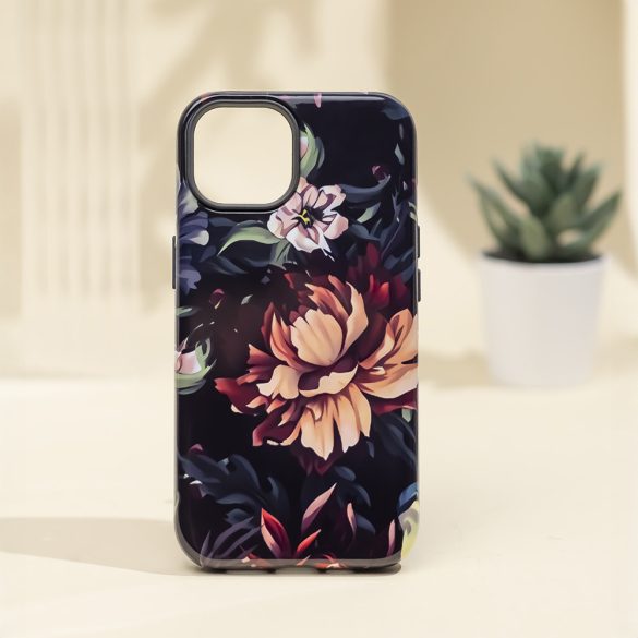 Decor Case Peony iPhone 13/14 hátlap, tok, mintás, színes