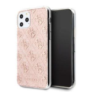 Guess iPhone 11 Pro Max 4G Glitter Diamond (GUHCN65PCU4GLPI) hátlap, tok, rózsaszín