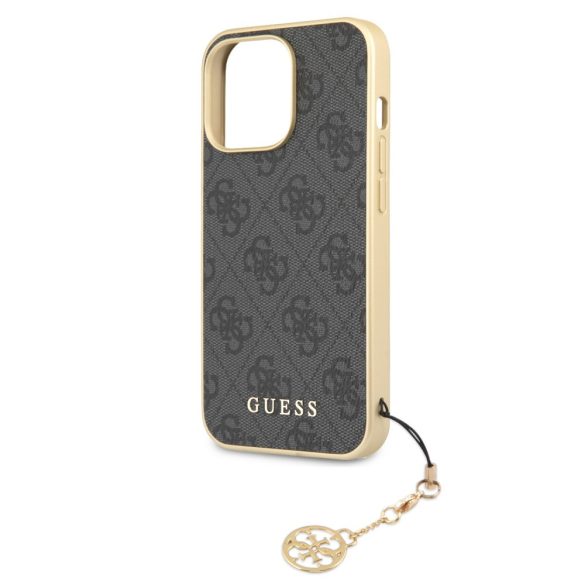 Guess iPhone 13 Pro 4G Charms Collection (GUHCP13LGF4GGR) hátlap, tok, szürke