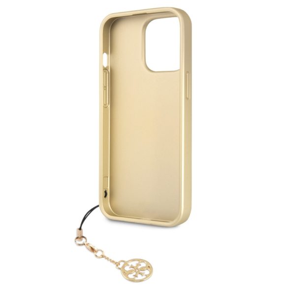 Guess iPhone 13 Pro 4G Charms Collection (GUHCP13LGF4GGR) hátlap, tok, szürke