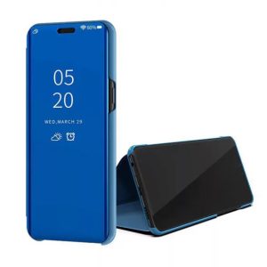 Clear View Case cover for Xiaomi Redmi Note 10/Note 10S oldalra nyíló tok, kék