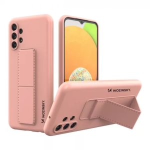 Wozinsky Kickstand Case Samsung Galaxy A23 4G/5G szilikon hátlap, tok, rózsaszín