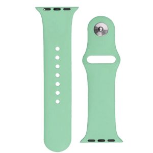 Silicone Strap Apple Watch 2/3/4/5/6/7/8/9/SE/Ultra, 42/44/45/49mm szilikon óraszíj, világoszöld