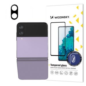 Wozinsky Camera Tempered Glass Samsung Galaxy Z Flip 4 kameravédő üvegfólia (tempered glass), fekete