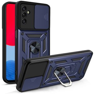 Hybrid Armor Camshield Case Samsung Galaxy A13 5G ütésálló hátlap, tok, sötétkék