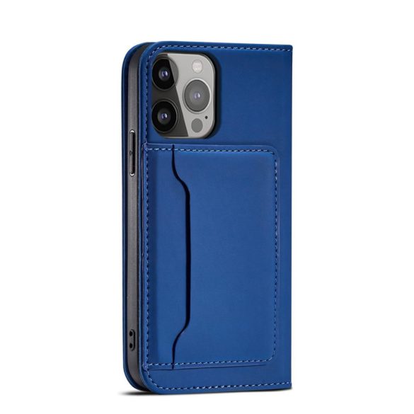 Magnet Card Case Samsung Galaxy A34 5G oldalra nyíló tok, sötétkék