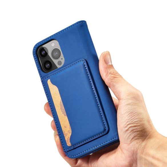 Magnet Card Case Samsung Galaxy A34 5G oldalra nyíló tok, sötétkék