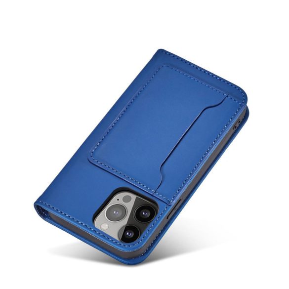 Magnet Card Case Samsung Galaxy A34 5G oldalra nyíló tok, sötétkék