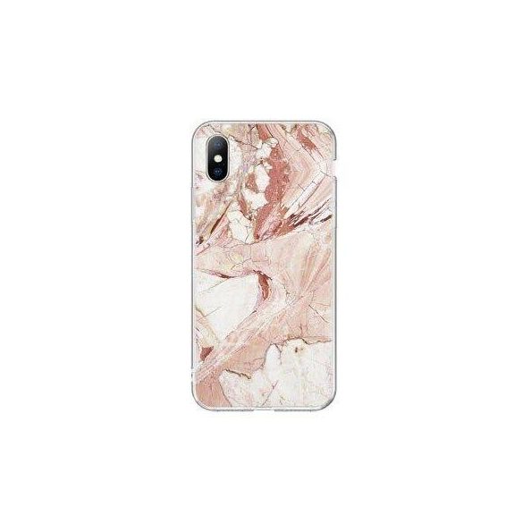 Wozinsky Marble case Samsung Galaxy A31 márvány mintás hátlap, tok, rózsaszín