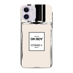 Iphoria iPhone 12/12 Pro Parfum au Portable Oh Boy hátlap, tok, mintás, bézs