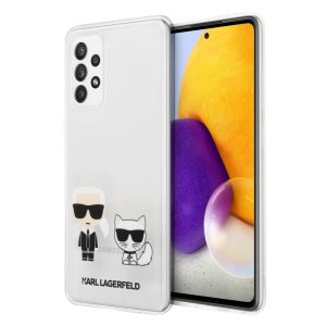 Karl Lagerfeld Samsung Galaxy A72 Karl & Choupette (KLHCA72CKTR) hátlap, tok, átlátszó