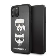   Karl Lagerfeld iPhone 11 Pro Karl and Choupette (KLHCN58KICKC) hátlap, tok, fekete