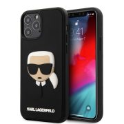   Karl Lagerfeld iPhone 12 Pro Max 3D Rubber Karl Head (KLHCP12LKH3DBK) hátlap, tok, fekete