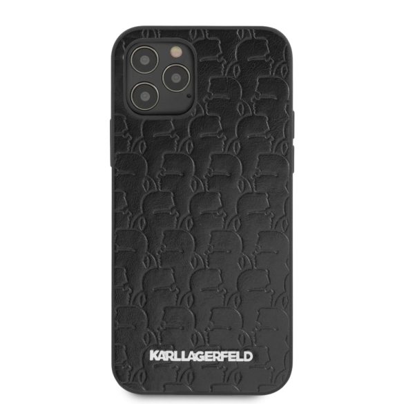 Karl Lagerfeld iPhone 12/12 Pro Kameo (KLHCP12MPUKBK) hátlap, tok, fekete