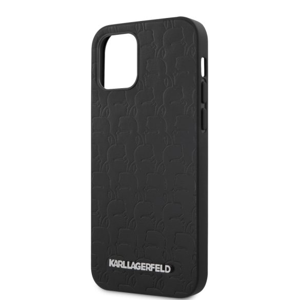 Karl Lagerfeld iPhone 12/12 Pro Kameo (KLHCP12MPUKBK) hátlap, tok, fekete